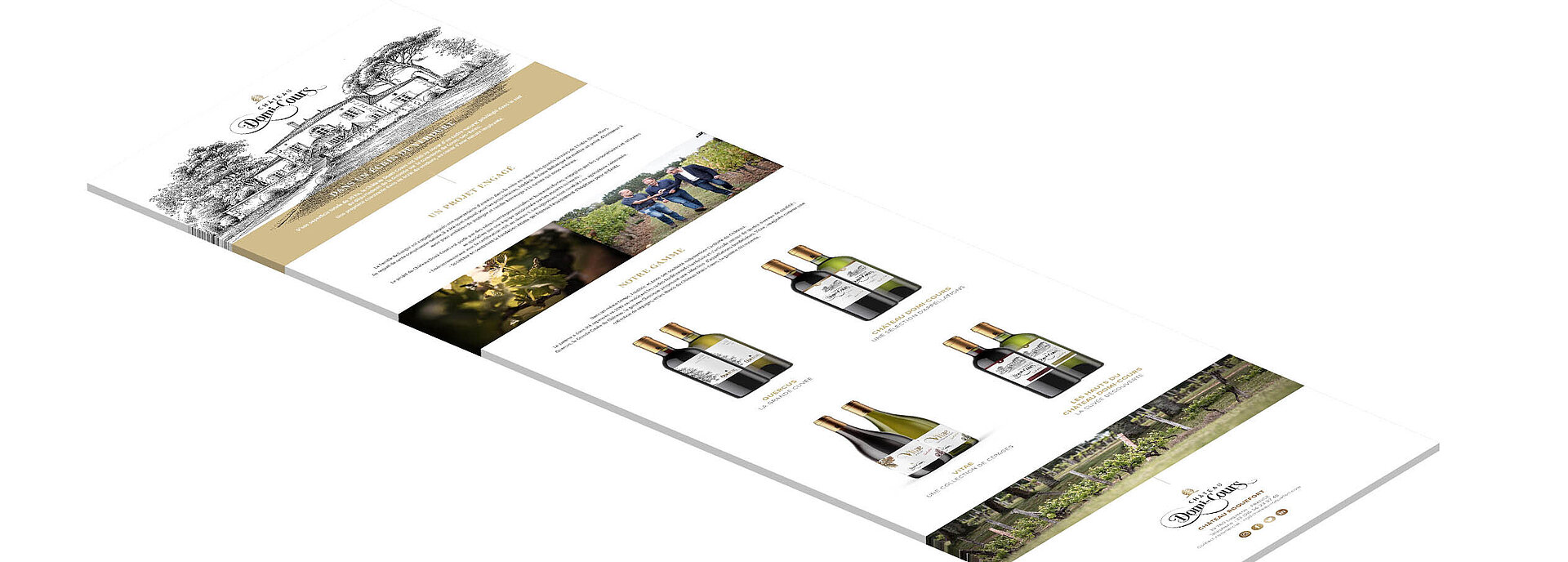 Webdesign Château Domi-Cours