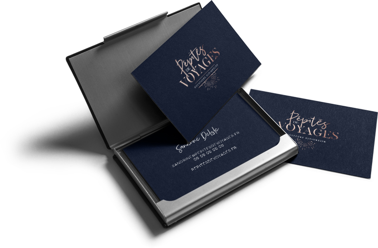 Cartes de visite Pépites de Voyages
